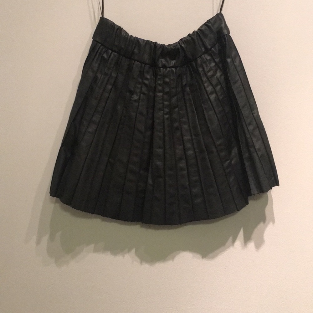 Karl Lagerfeld faux leather mini skirt